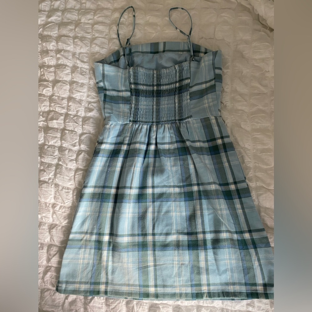 Aeropostale Plaid Scoop Neck Slim Dress
